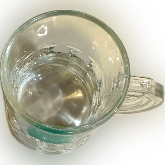 VTG CLEAR SHOT GLASS MUG WITH GREEN CLOVER ST PATRICKS DAY ST PADDYS 1.75” SHOTS - Picture 3 of 4